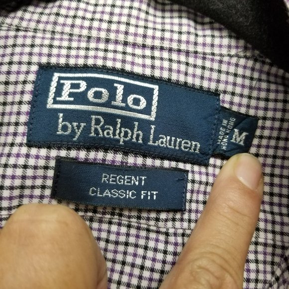 Polo by Ralph Lauren Shirt Mens Medium Regent Blue Cotton Long Sleeve Button Up - Picture 3 of 10